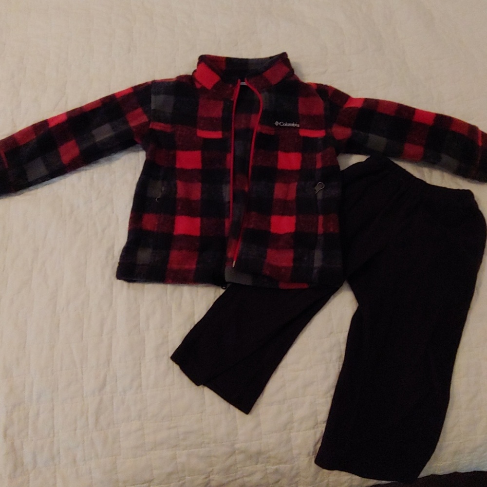 Columbia plaid winter fleece